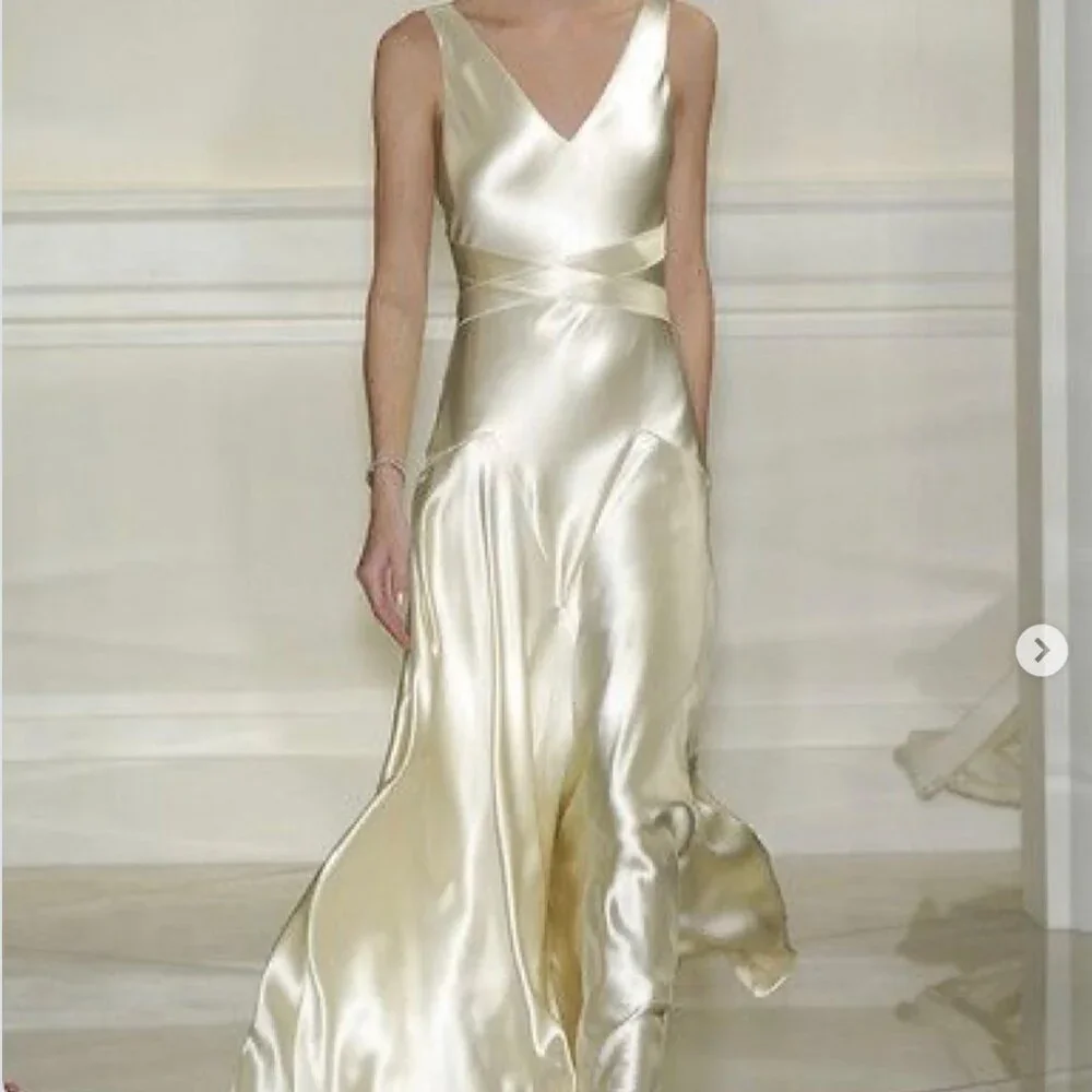 In Search Of: Ralph Lauren 2005 White Silk Dresses - Picture 1 of 3